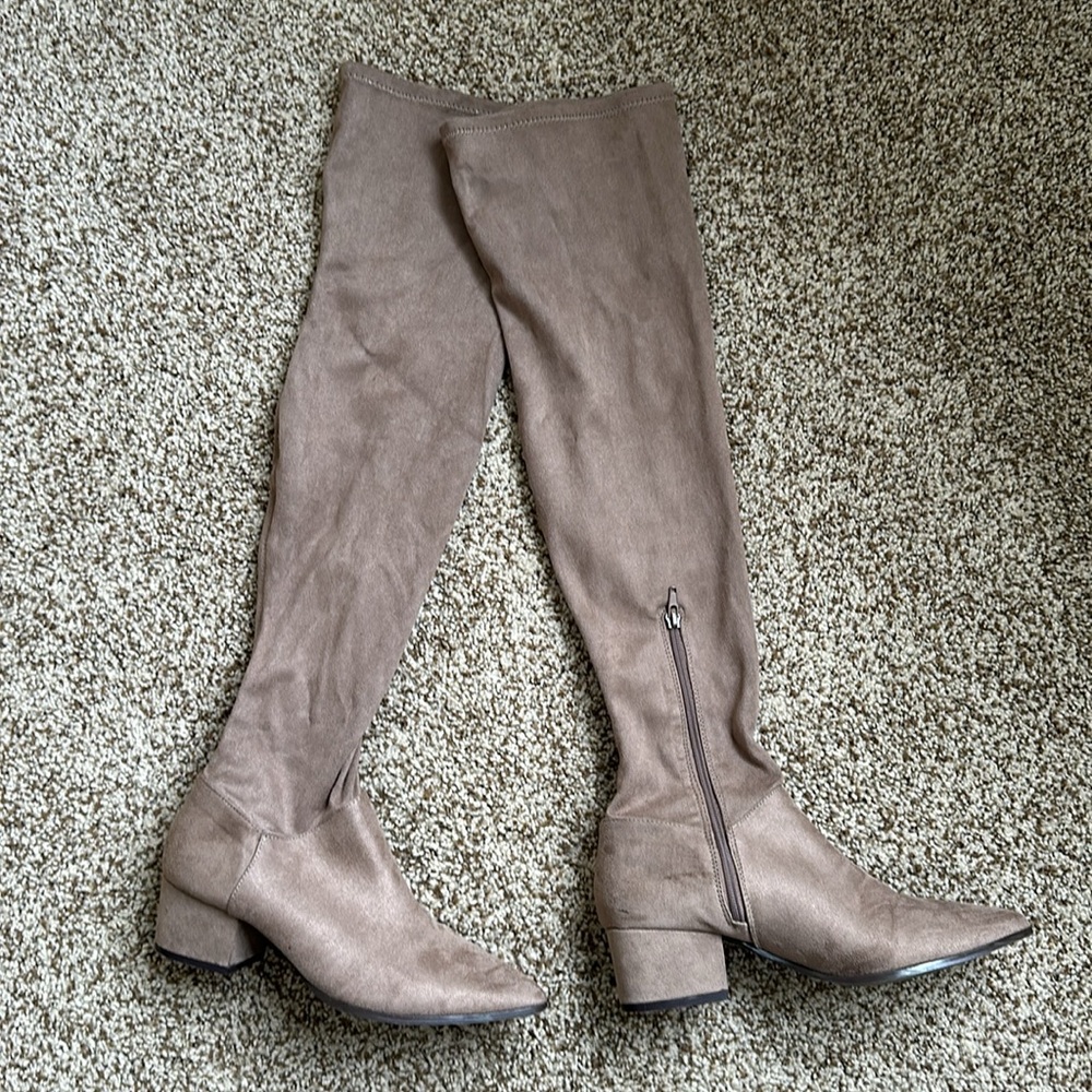 Steve Madden Carli Brown Suede Over the Knee Boots